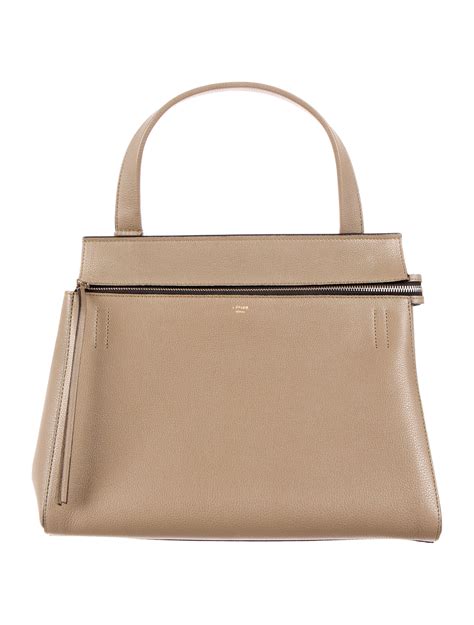 celine medium edge bag|celine straw tote.